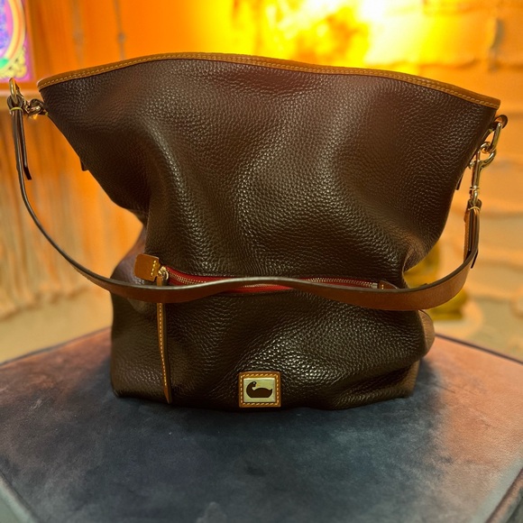 Dooney & Bourke Handbags - Dooney & Bourke Rich Chocolate Hobo Bag